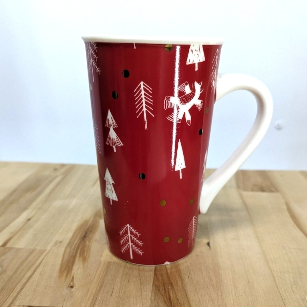 Starbucks limited Edition Tall Christmas Mug 2019 Gnome and Bunny Christmas Tree